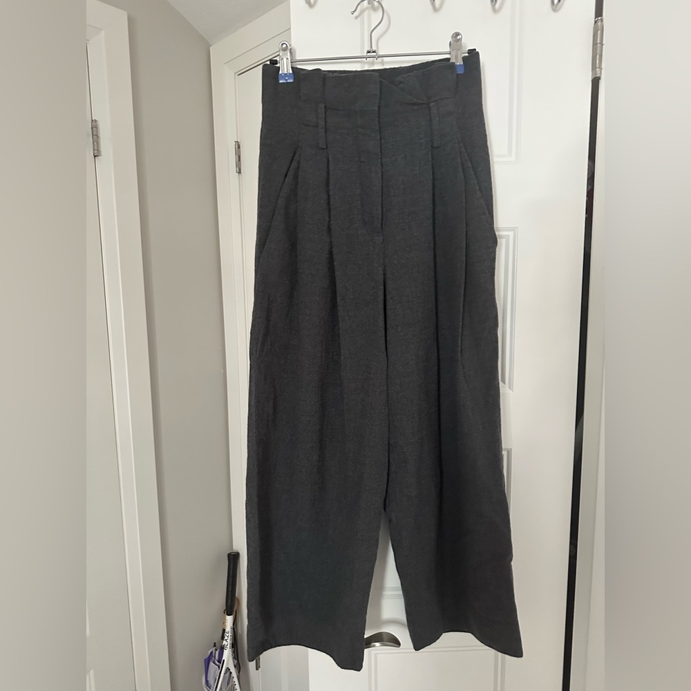 COS Charcoal Wide Leg Women's Pants